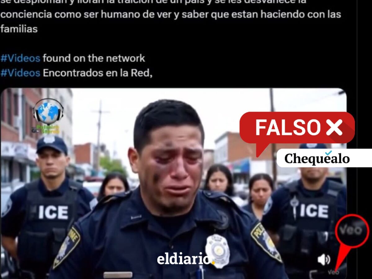¿Un oficial del ICE fue grabado llorando luego de separar a una familia migrante en EE UU?