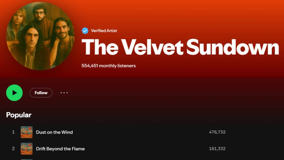 Velvet Sundown, la banda fantasma que podría ser creada por IA y triunfa en Spotify