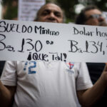 Sindicalistas venezolanos protestaron para pedir el aumento del salario mínimo y la libertad de los presos políticos