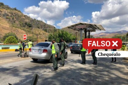 ¿Prohibieron la implementación de alcabalas en Venezuela?