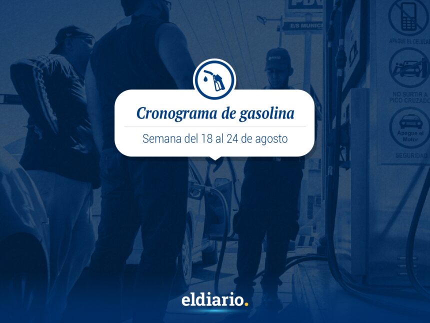 Cronograma de gasolina
