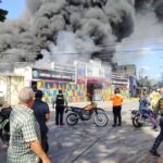 Reportaron un incendio en el mercado La Cebollera de Valencia