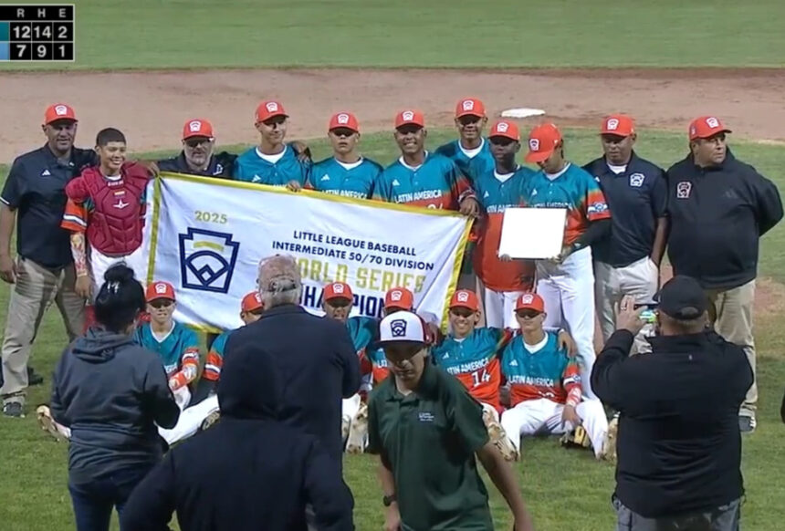 Venezuela ganó la Serie Mundial de la categoría Intermedia de Pequeñas Ligas