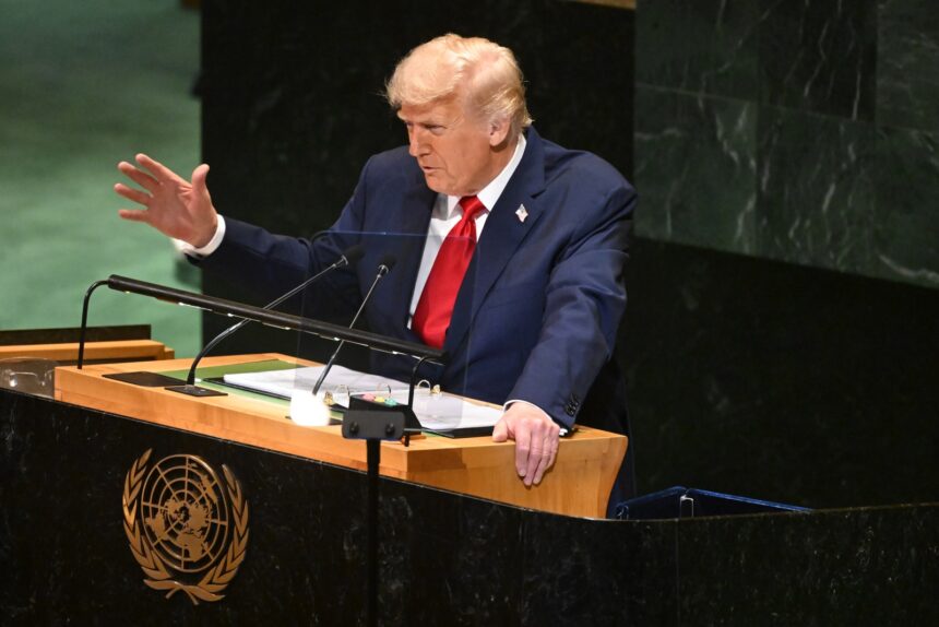 Trump aseguró en la ONU que EE UU usa su Ejército para “destruir a los terroristas venezolanos”