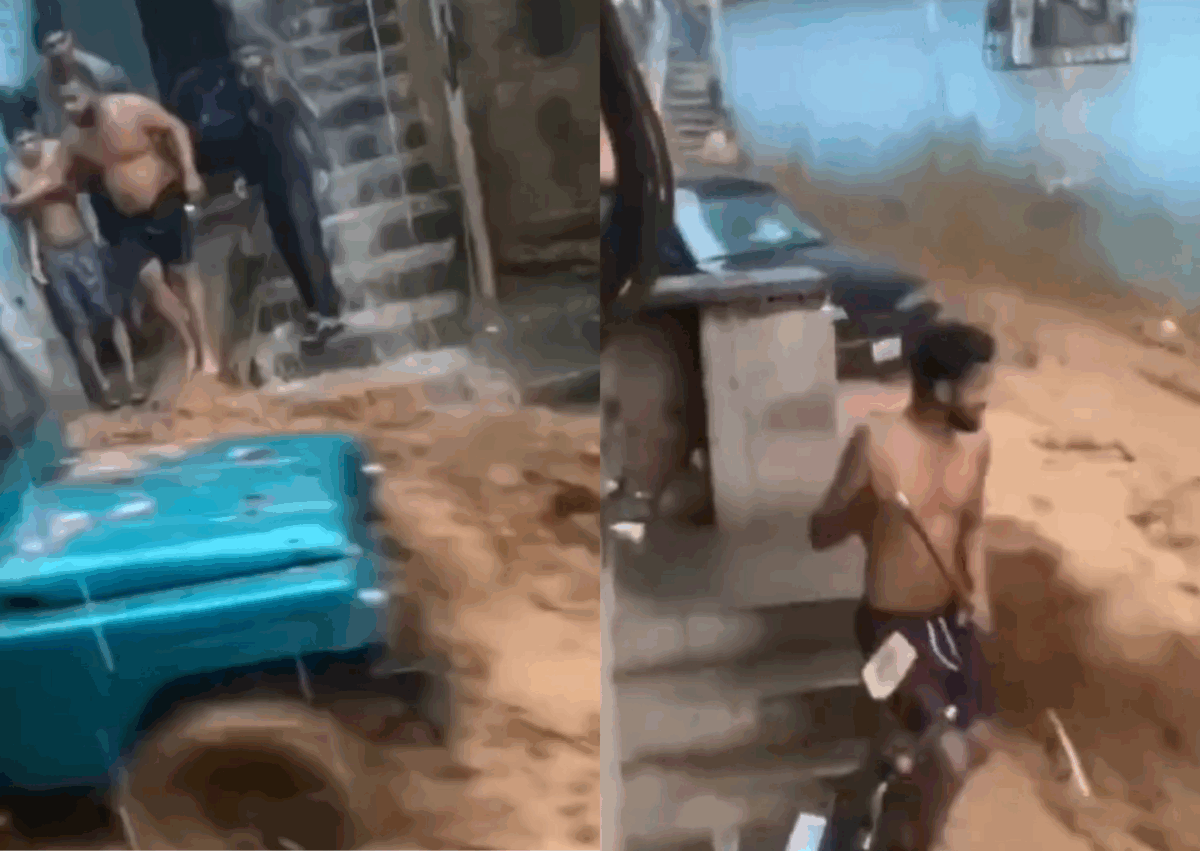 Fuertes lluvias arrastraron vehículos e inundaron viviendas en La Guaira 