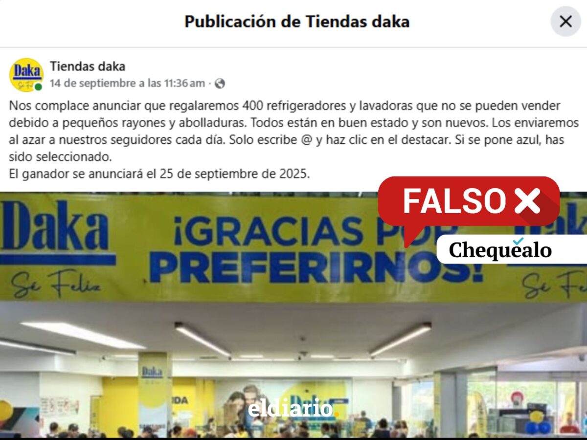¿Tiendas Daka regalará 400 refrigeradores y lavadoras por Facebook?