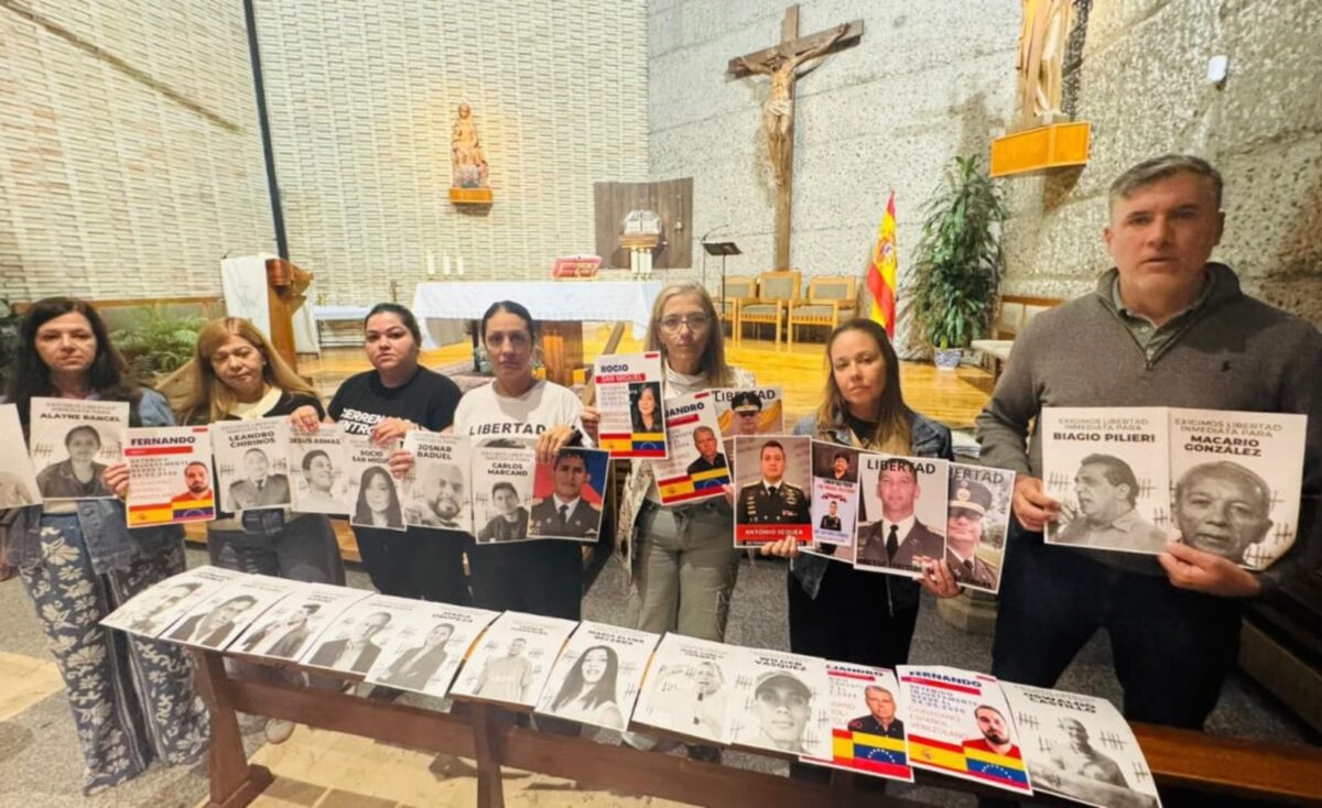 Familiares de presos políticos en Venezuela pidieron por su liberación en una misa en Madrid