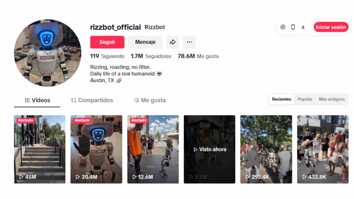 Quién es Rizzbot, el robot que causa furor en redes sociales