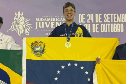 El venezolano Ángelo Toscano se coronó campeón juvenil del Sudamericano de Natación en Brasil