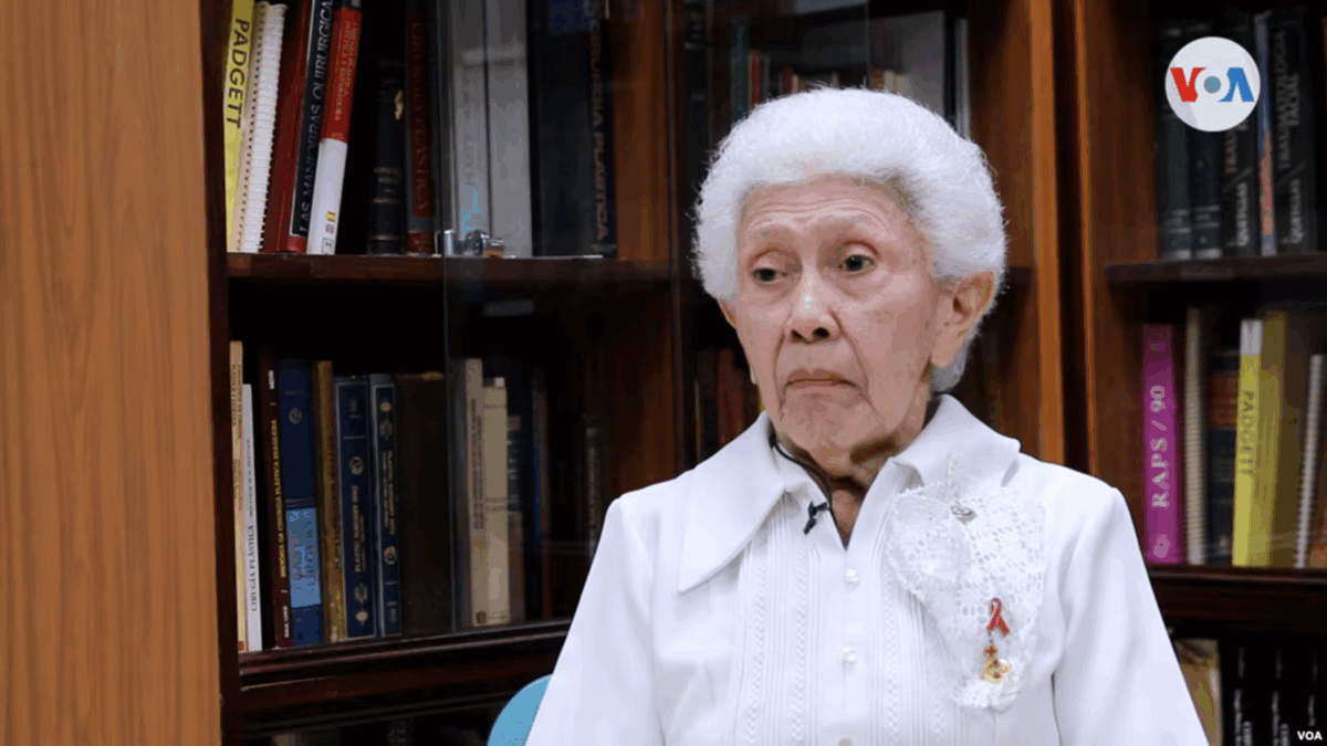 María Teresa Párima, la enfermera venezolana de 94 años que fue reconocida con la máxima distinción de la Cruz Roja