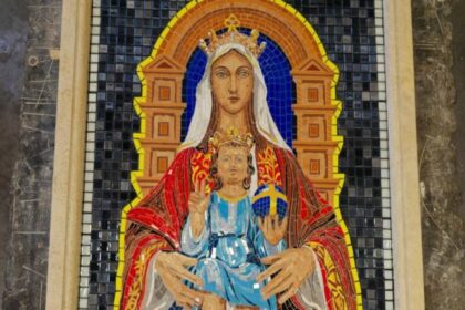 Develaron el mosaico de la Virgen de Coromoto en los jardines del Vaticano 