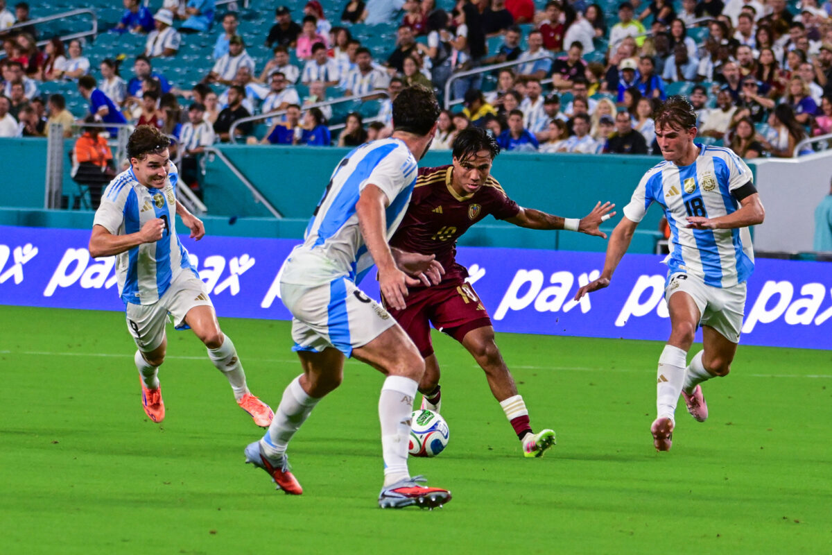 Venezuela perdió 1-0 en amistoso contra Argentina en el Hard Rock Stadium de Miami