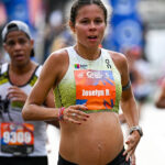 Joselyn Brea completó los 10 kilómetros de la Gatorade Caracas Rock con siete meses de embarazo