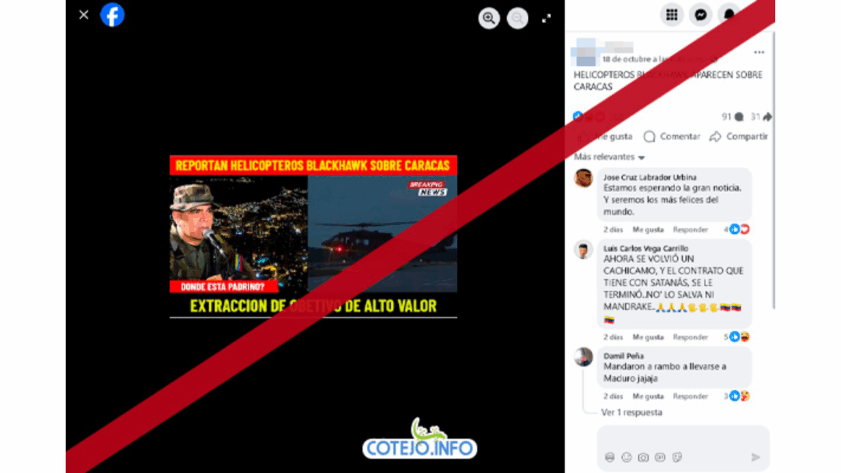 ¿Helicópteros Black Hawk de Estados Unidos sobrevolaron sobre Caracas?