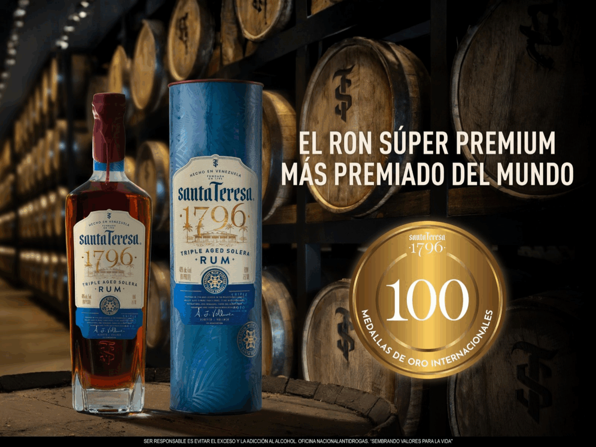 100 medallas de oro para Santa Teresa 1796, el sabor que el mundo premia