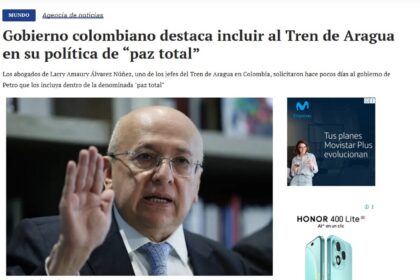 Corrección, Gobierno colombiano descarta incluir al Tren de Aragua en su política de “paz total”