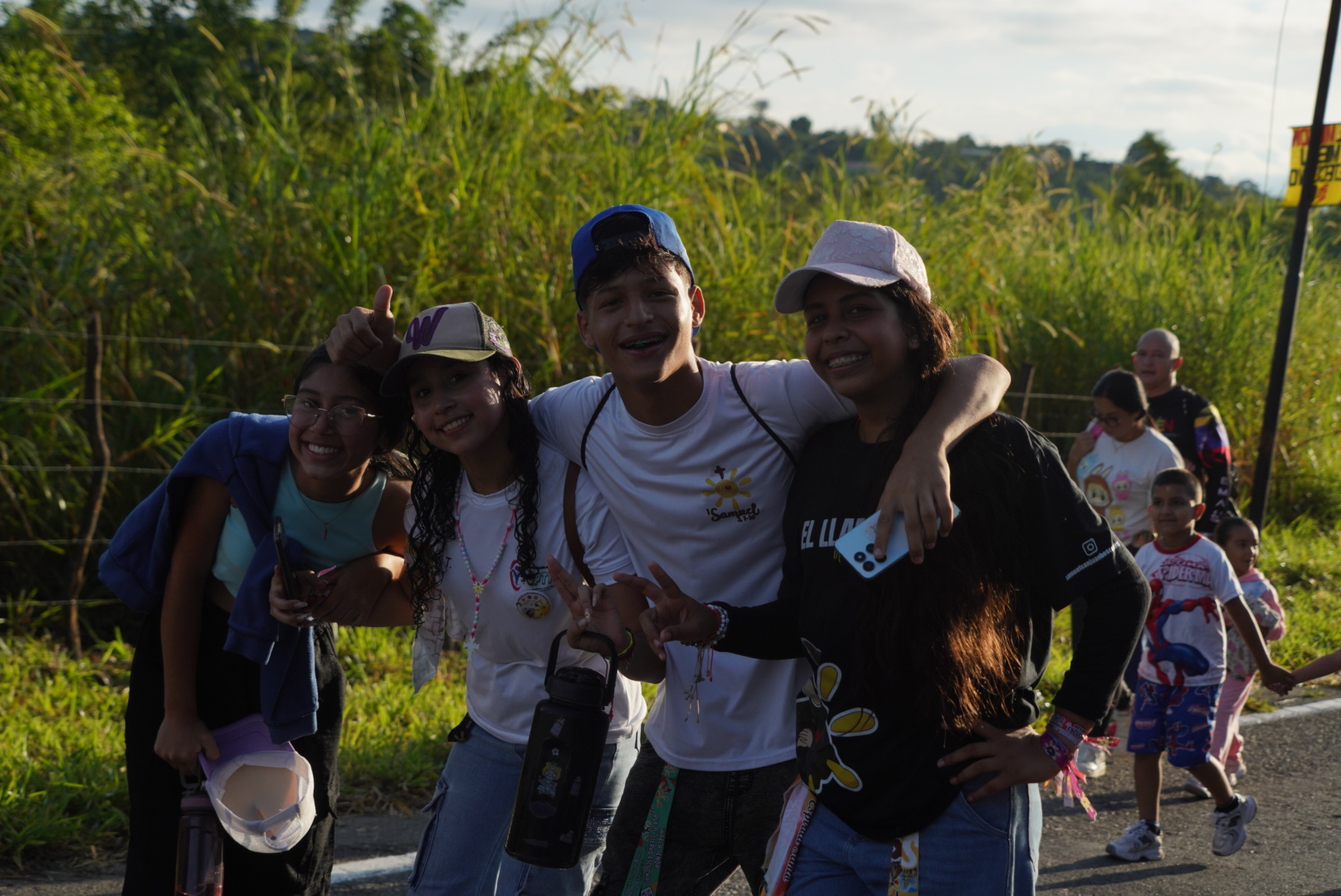Fotos de los feligreses camino al Santuario de San José Gregorio en Trujillo