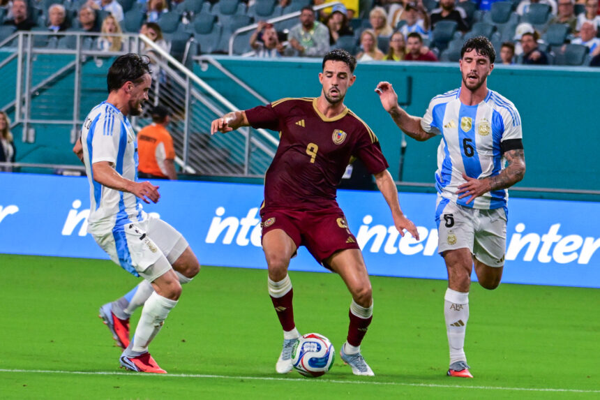 Venezuela perdió 1-0 en amistoso contra Argentina en el Hard Rock Stadium de Miami