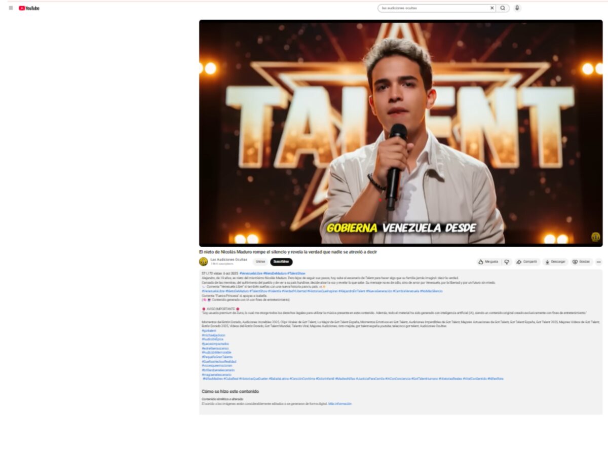 ¿El nieto de Hugo Chávez le dedicó una canción a Venezuela?