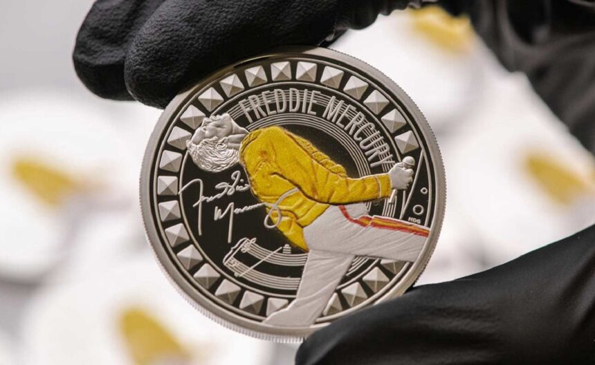 El Reino Unido lanzó una moneda conmemorativa de Freddie Mercury