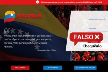 ¿El Sistema Patria publicó un cronograma de pagos del bono “Único Familiar”? 