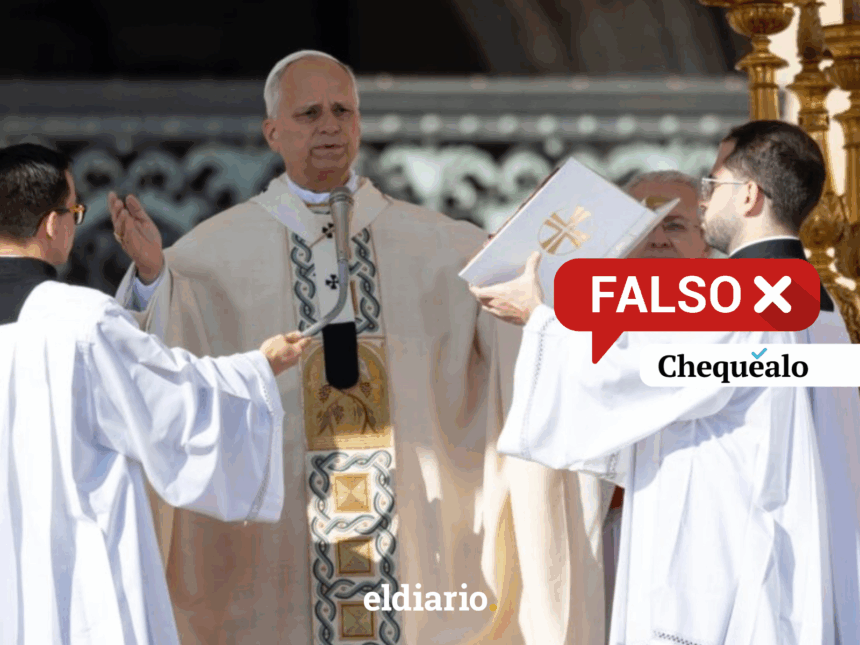 ¿El papa León XIV le regaló un libro y una medalla de San Pedro a Nicolás Maduro? 