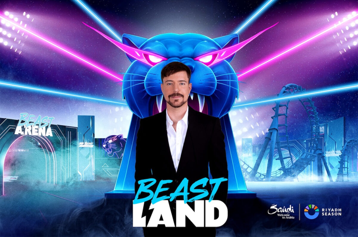 Mr. Beast inauguró su primer parque temático de desafíos en Arabia Saudita
