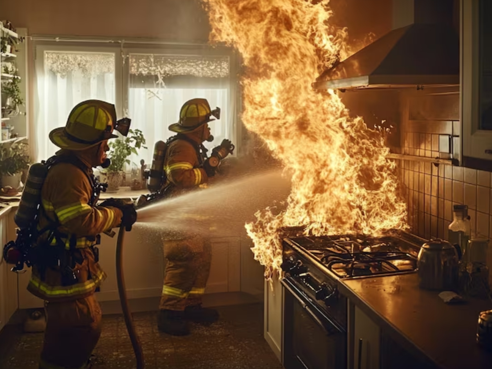 El Fuego Intenso Envuelve La Casa En Un Incendio Dramático Al Atardecer  Creando Condiciones Peligrosas Quemando La Casa Con Fuego Foto de archivo -  Imagen de emergencia, parpadeo: 397463386, image size:1600x1200