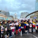 Venezolanos en el exterior manifestaron en respaldo a la entrega del Nobel de la Paz a María Corina Machado 