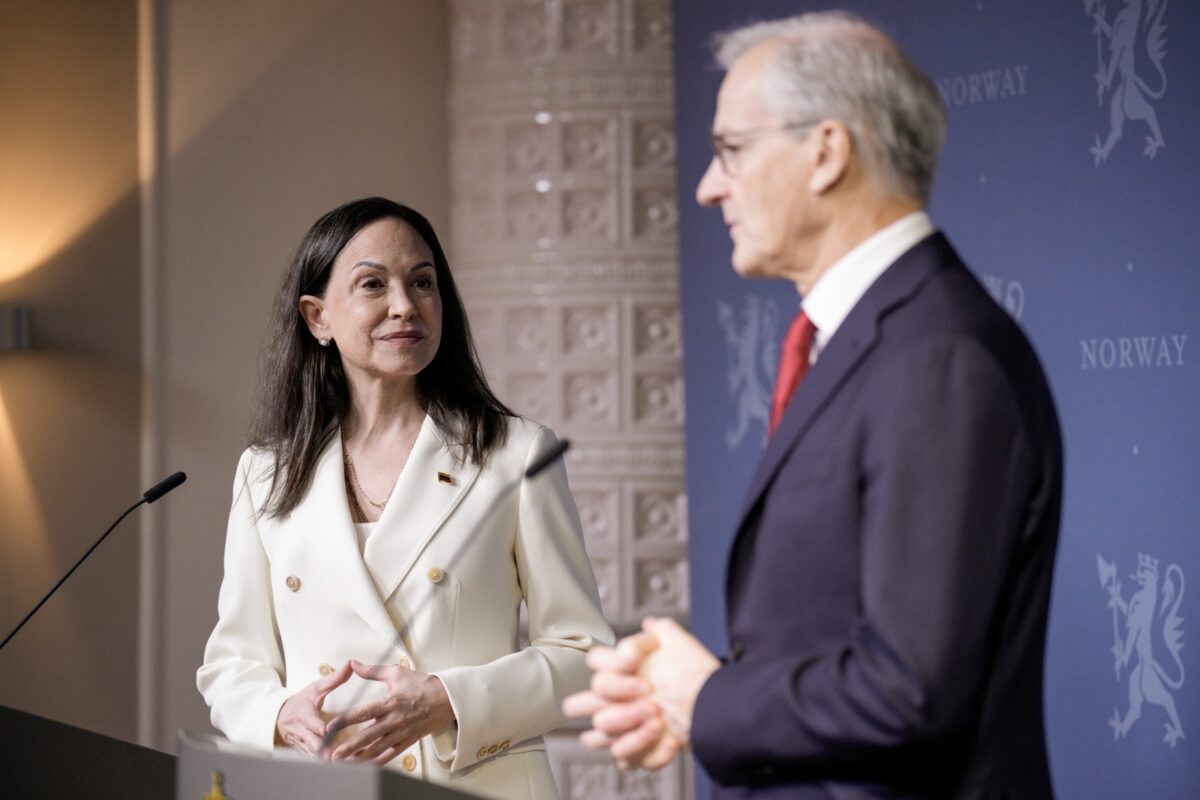 María Corina Machado en Oslo: “Para poder tener paz se necesita democracia”