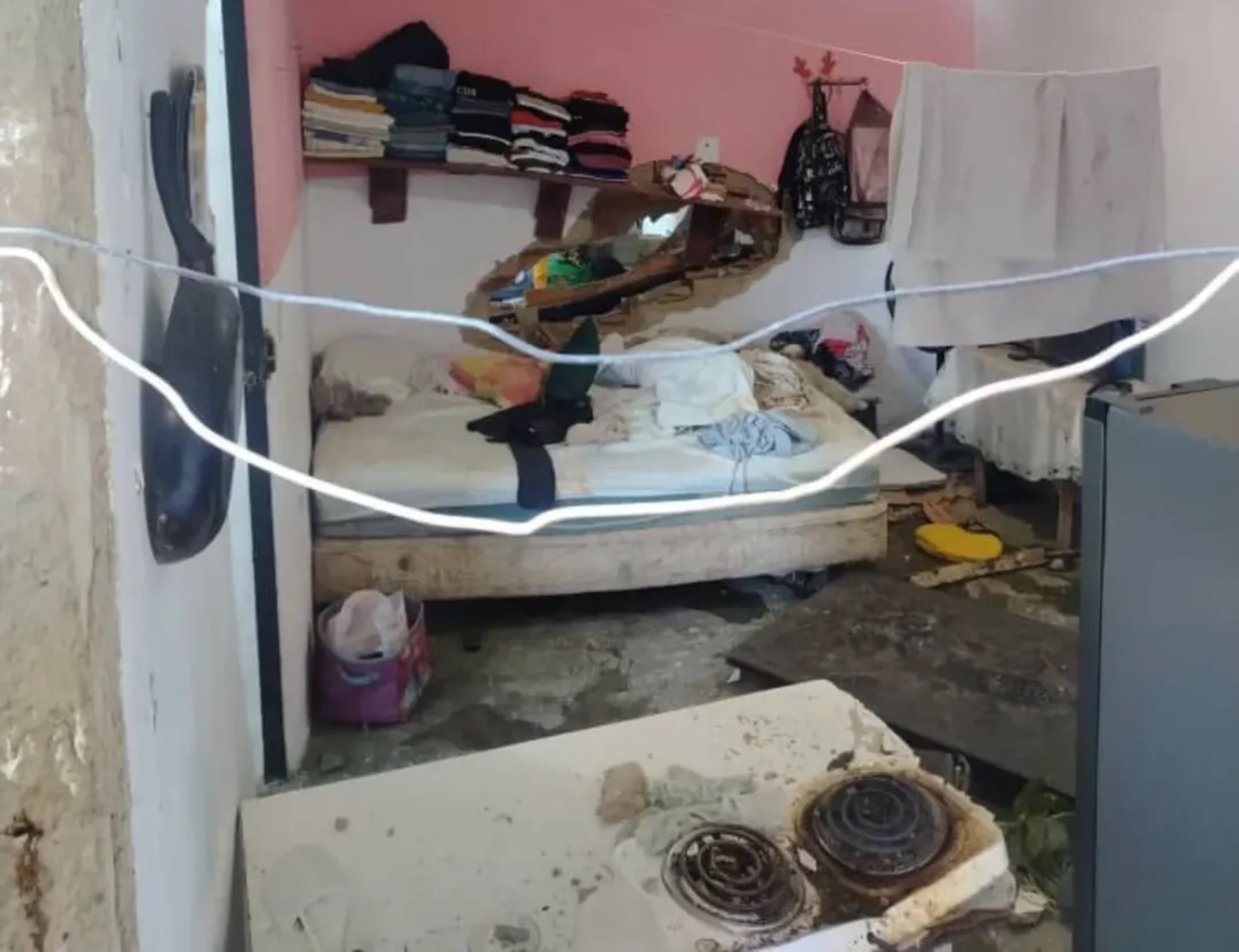 Reportaron cinco heridos por la explosión de bombona de gas en una vivienda en La Vega