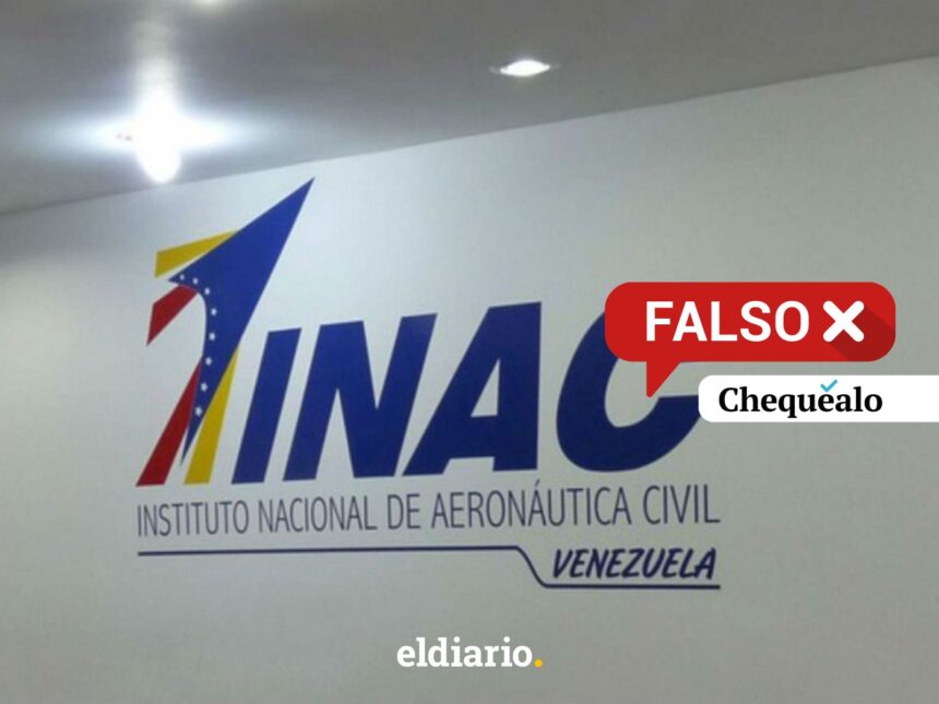 ¿El INAC restringió los vuelos civiles en Venezuela hasta marzo de 2026?