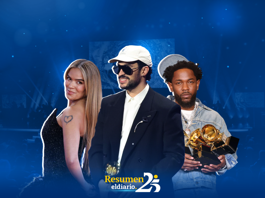 Los cantantes más premiados de 2025: Bad Bunny, Karol G y Kendrick Lamar entre los más destacados