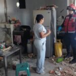 Reportaron cinco heridos por la explosión de bombona de gas en una vivienda en La Vega