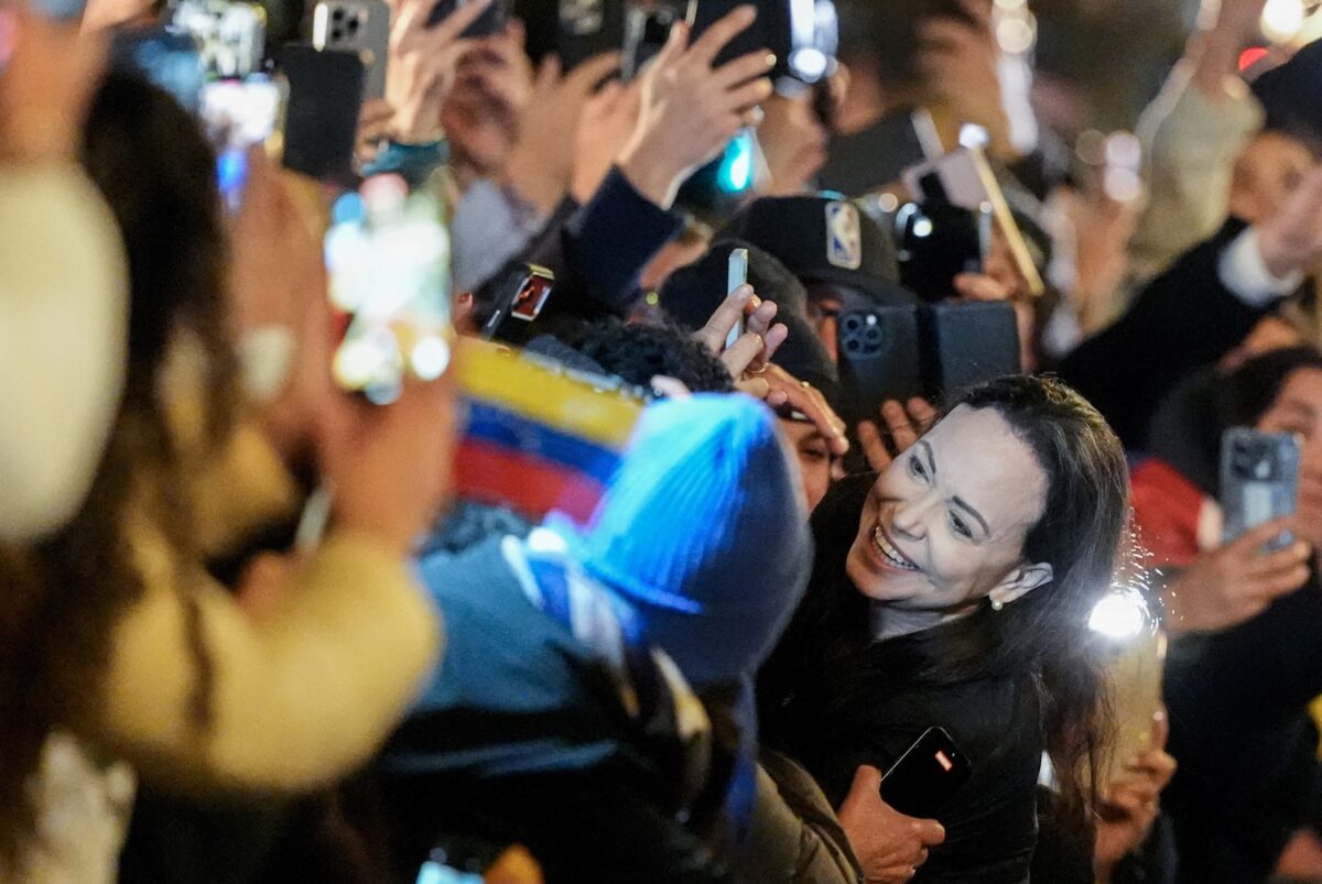 María Corina Machado hizo su primera aparición pública en Oslo tras meses en la clandestinidad