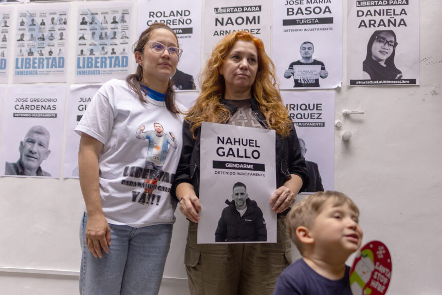 Familiares de argentinos detenidos en Venezuela protestaron para pedir su liberación