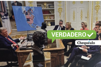 ¿Venezuela apareció como parte de EE UU en una imagen publicada por Trump?