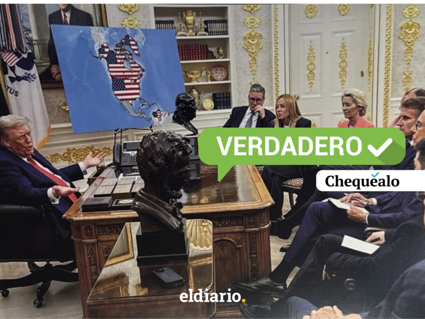 ¿Venezuela apareció como parte de EE UU en una imagen publicada por Trump?