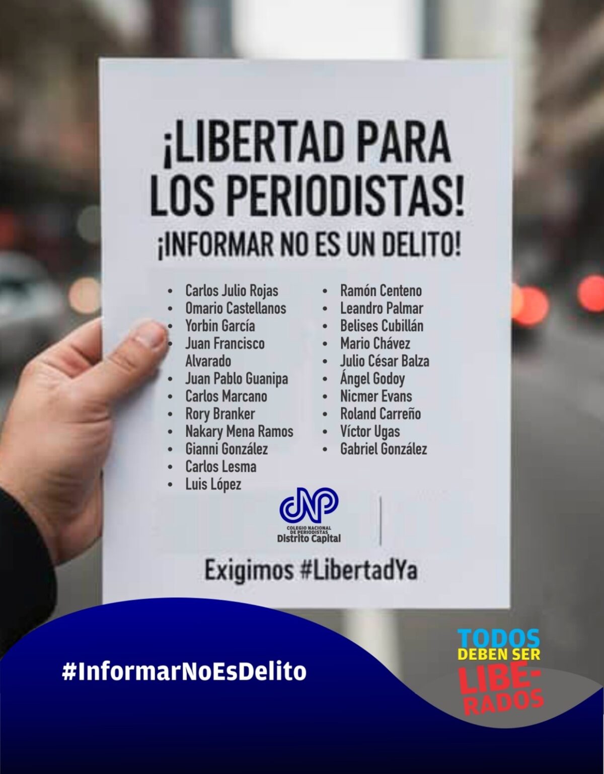 CNP ofreció un balance de agresiones a la prensa entre el 3 y el 11 de enero en Venezuela