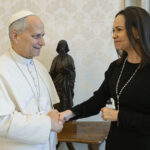 El papa León XIV recibió a María Corina Machado en el Vaticano 