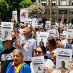 Migrantes venezolanos en Argentina pidieron la liberación de los presos políticos 