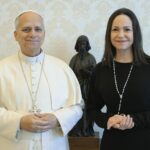 El papa León XIV recibió a María Corina Machado en el Vaticano 