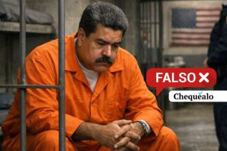 ¿Le tomaron una foto a Nicolás Maduro detrás de los barrotes en una prisión de Nueva York?