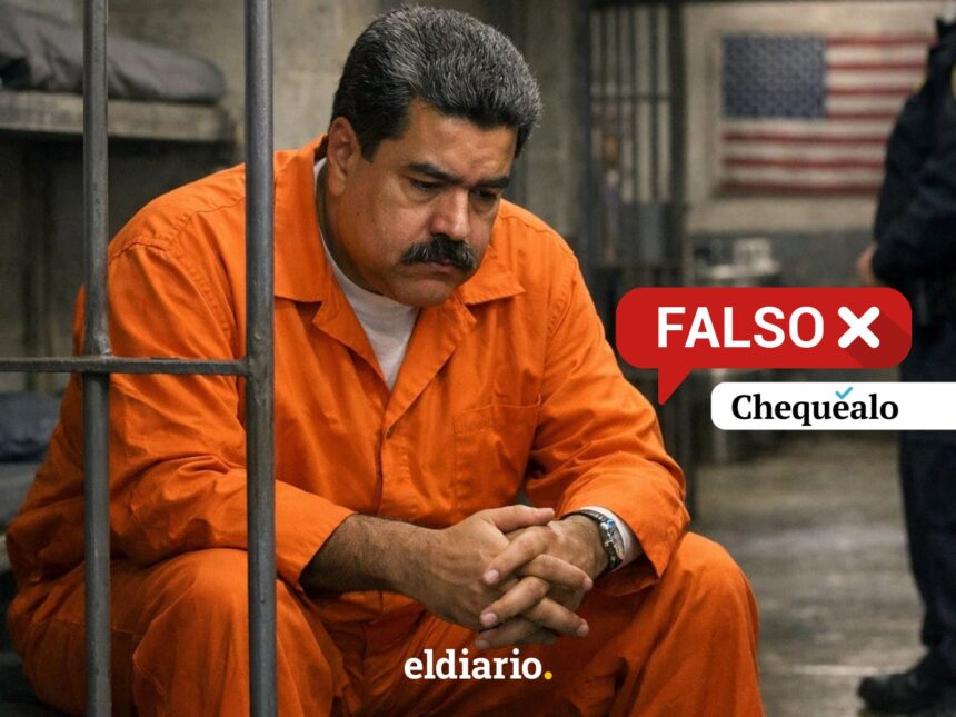 ¿Le tomaron una foto a Nicolás Maduro detrás de los barrotes en una prisión de Nueva York?