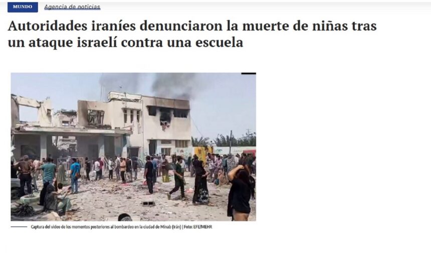 Correción: Autoridades iraníes denunciaron la muerte de niñas tras un ataque israelí contra una escuela