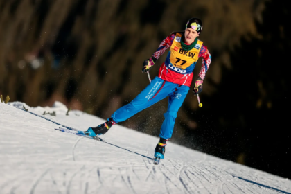 El esquiador venezolano Nicolás Claveau debutó en Milán-Cortina 2026