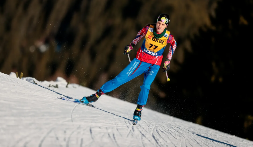 El esquiador venezolano Nicolás Claveau debutó en Milán-Cortina 2026