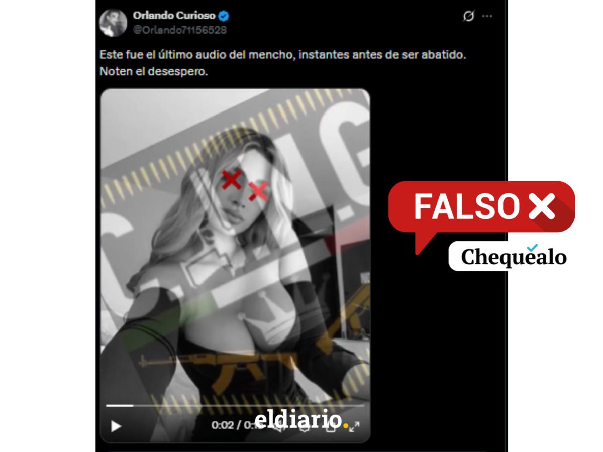 ¿Alias El Mencho grabó un audio culpando a una modelo antes de ser abatido?