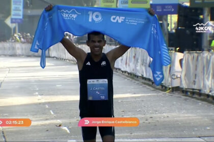 El panameño Castelblanco y la ecuatoriana Ortiz establecieron nuevos récords en los 42K del Maratón CAF 2026