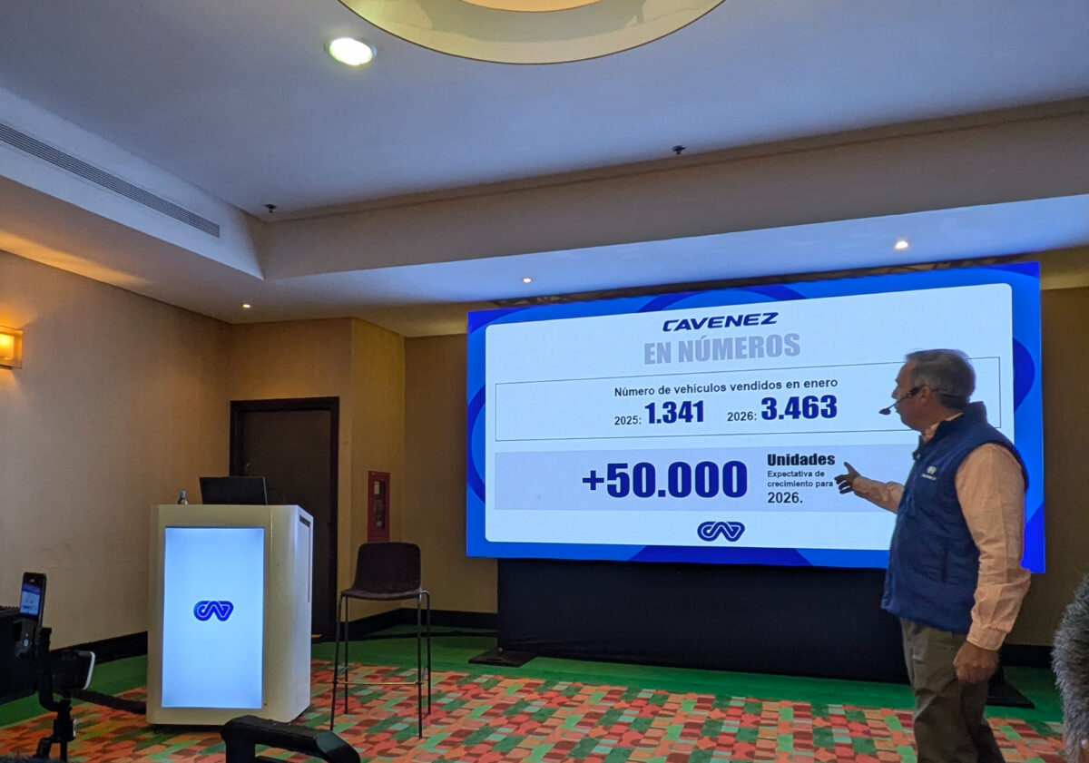 La Cámara Automotriz de Venezuela proyecta venta de 50 mil vehículos en 2026 